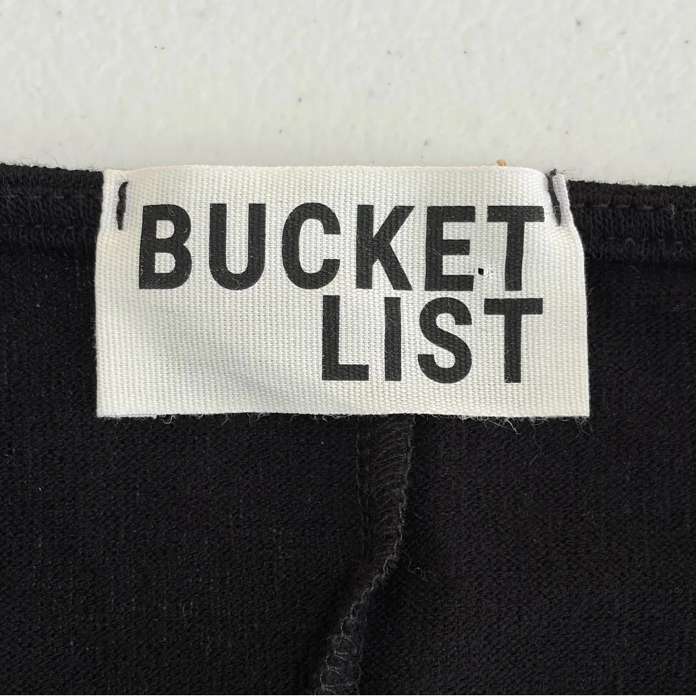 BUCKETLIST Black Knit Swim Coverup Dress